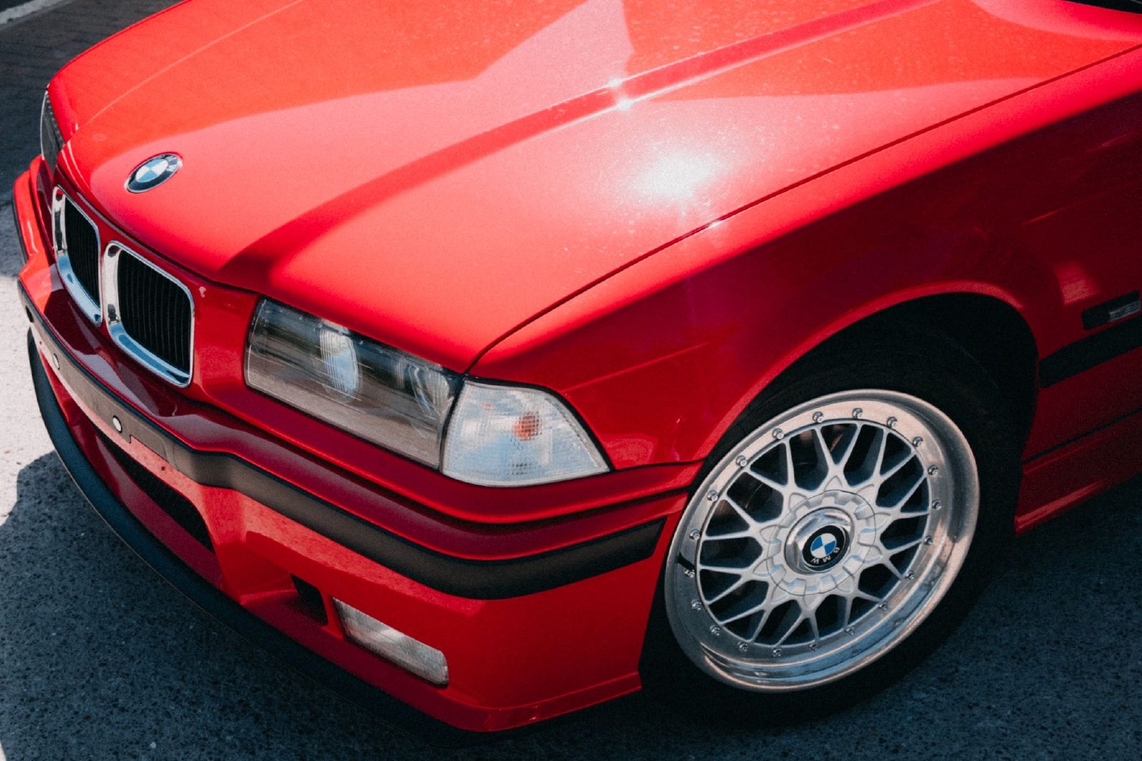 Red BMW representing winter and long-term vehicle storage in Nottinghamshire with Rennix Automotive